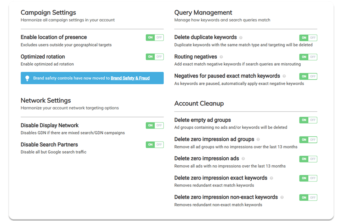 Optimization score
